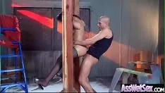 Afspelen (abella risk) hete juffrouw met grote geoliede stootslag gestraald oceanische afgrond in haar kont uit bewegende foto show-02