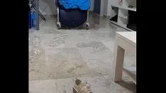 चलाएँ कूल ऑफमरीना। टेनिस जूते के साथ राम फ़ेतिच जो वास्तविक अच्छाई को सूंघते हैं