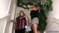 تشغيل بلاكين الاقتصاد شقا على امرأة متزوجة مع BBW