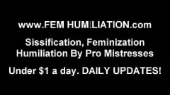 Redare Dominatrix se umilește pe Sissy în lenjerie - POV BDSM FETISH FIER