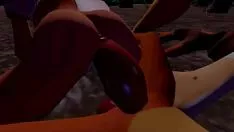 تشغيل جوز الهند يداعب تعويذة الكبش التي يغمرها