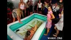 Play Grownup tribade female persons in slavery porn with solid food